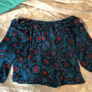 Forever 21 floral off the shoulder top